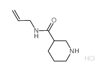 N-Allyl-3-piperidinecarboxamide hydrochloride结构式
