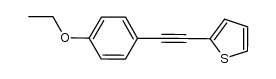 (p-ethoxyphenyl)(2-thienyl)acetylene Structure