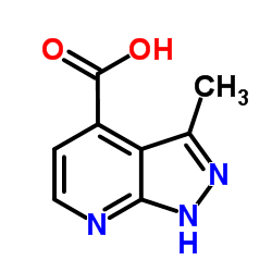 3-Methyl-1H-pyrazolo[3,4-b]pyridine-4-carboxylic acid Structure