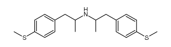 N,N-di(1-(4-methylthiophenyl)-2-propyl)amine结构式