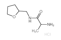2-Amino-N-(tetrahydro-2-furanylmethyl)propanamide hydrochloride结构式