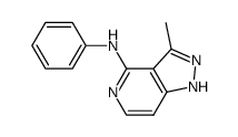 (3-methyl-1H-pyrazolo[4,3-c]pyridin-4-yl)-phenyl-amine Structure