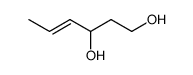 (E)-1,3-dihydroxyhex-4-ene结构式