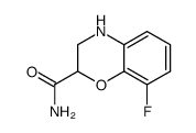 3,4-dihydro-8-fluoro-2H-1,4-benzoxazine-2-carboxamide结构式