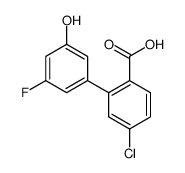 4-chloro-2-(3-fluoro-5-hydroxyphenyl)benzoic acid结构式