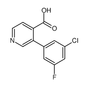 3-(3-chloro-5-fluorophenyl)pyridine-4-carboxylic acid结构式