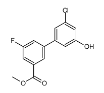 methyl 3-(3-chloro-5-hydroxyphenyl)-5-fluorobenzoate结构式