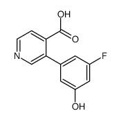 3-(3-fluoro-5-hydroxyphenyl)pyridine-4-carboxylic acid结构式