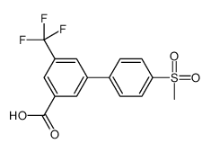 3-(4-methylsulfonylphenyl)-5-(trifluoromethyl)benzoic acid结构式