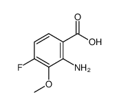 2-amino-3-methoxy-4-fluorobenzoic acid structure