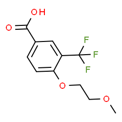 4-(2-Methoxyethoxy)-3-(trifluoromethyl)benzoic acid structure