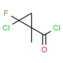 Cyclopropanecarbonyl chloride, 2-chloro-2-fluoro-1-methyl- (9CI)结构式