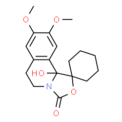 Spiro[cyclohexane-1,1(5H)-[3H]oxazolo[4,3-a]isoquinolin]-3-one,6,10b-dihydro-10b-hydroxy-8,9-dimethoxy- picture
