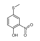 4-methylsulfanyl-2-nitrophenol结构式