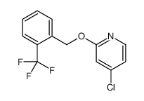 4-chloro-2-[[2-(trifluoromethyl)phenyl]methoxy]pyridine Structure