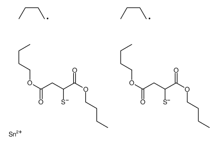 tetrabutyl 2,2'-[(dibutylstannylene)dithio]disuccinate Structure