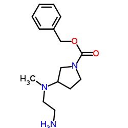 Benzyl 3-[(2-aminoethyl)(methyl)amino]-1-pyrrolidinecarboxylate Structure