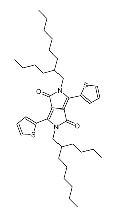 2,5-双(2-丁基辛基)-3,6-二(噻吩-2-基)吡咯并[3,4-c]吡咯-1,4(2H,5H)-二酮结构式