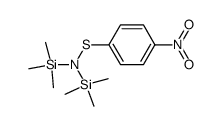 p-nitro-N,N-bis(trimethylsilyl)benzenesulfenamide结构式