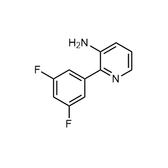 2-(3,5-二氟苯基)-吡啶-3-胺结构式