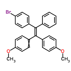 4,4'-(2-(4-Bromophenyl)-2-phenylethene-1,1-diyl)bis(methoxybenzene) Structure