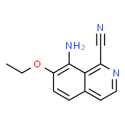 1-Isoquinolinecarbonitrile,8-amino-7-ethoxy-(9CI) structure