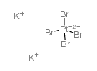 dipotassium,platinum(2+),tetrabromide Structure