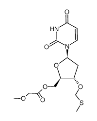 5'-O-methoxyacetyl-3'-O-methylthiomethylene-2'-deoxy-uridine Structure