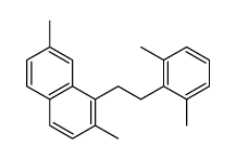 1-[2-(2,6-dimethylphenyl)ethyl]-2,7-dimethylnaphthalene结构式