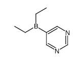 Pyrimidine, 5-(diethylboryl)- (9CI) structure