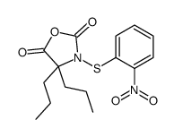 3-(2-nitrophenyl)sulfanyl-4,4-dipropyl-1,3-oxazolidine-2,5-dione Structure