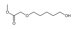 methyl 2-(5-hydroxypentoxy)acetate结构式
