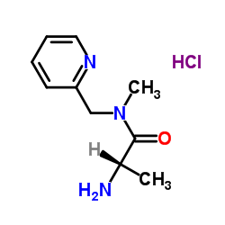 N-Methyl-N-(2-pyridinylmethyl)alaninamide hydrochloride (1:1)结构式