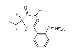 N-(2-Azidobenzoyl)-L-valine ethyl ester结构式