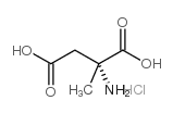 (R)-(-)-2-Amino-2-methylbutanedioic Acid Hydrochloride Salt Structure