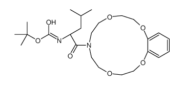 tert-butyl N-[(2S)-4-methyl-1-oxo-1-(2,5,11,14-tetraoxa-8-azabicyclo[13.4.0]nonadeca-1(19),15,17-trien-8-yl)pentan-2-yl]carbamate结构式