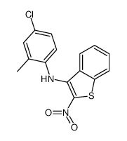 N-(4-chloro-2-methyl-phenyl)-2-nitro-benzothiophen-3-amine structure