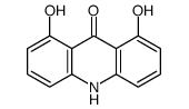 1,8-dihydroxy-10H-acridin-9-one结构式
