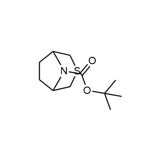 3-硫杂-8-氮杂双环[3.2.1]辛烷-8-羧酸叔丁酯结构式