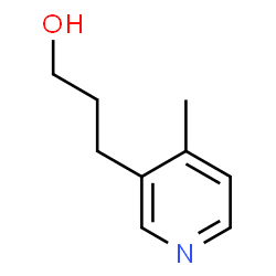 3-(4-甲基吡啶-3-基)丙-1-醇结构式