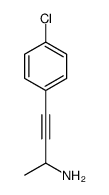 4-(4-chlorophenyl)but-3-yn-2-amine结构式