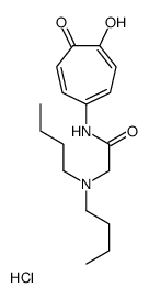 2-(dibutylamino)-N-(4-hydroxy-5-oxocyclohepta-1,3,6-trien-1-yl)acetamide,hydrochloride Structure