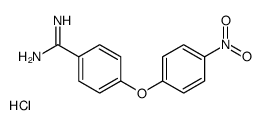 4-(4-nitrophenoxy)benzenecarboximidamide,hydrochloride Structure