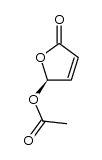 (4S)-acetic acid 5-oxo-2,5-dihydrofuran-2-yl ester Structure