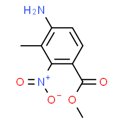 Benzoic acid, 4-amino-3-methyl-2-nitro-, methyl ester (9CI) structure