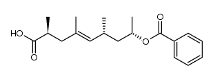 (2S,4E,6S,8S)-8-benzoyloxy-2,4,6-trimethylnon-4-enoic acid结构式