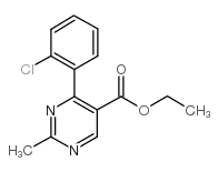 ethyl-2-methyl-4-(2-chlorophenyl)-5-pyrimidine carboxylate Structure