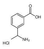 3-(1-Aminoethyl)benzoic acid hydrochloride Structure