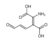 2-amino-3-(3-oxoprop-1-enyl)but-2-enedioic acid structure