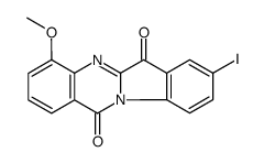 Indolo[2,1-b]quinazoline-6,12-dione,8-iodo-4-methoxy-结构式